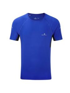 RonHill Men's Pursuit Short Sleeve Shirt Cobalt/Black